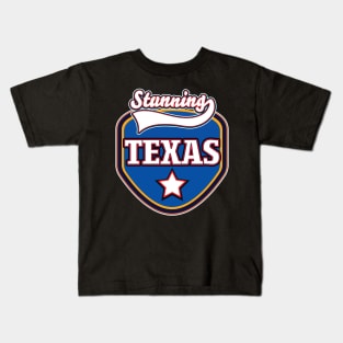 Stunning Texas travel logo Kids T-Shirt